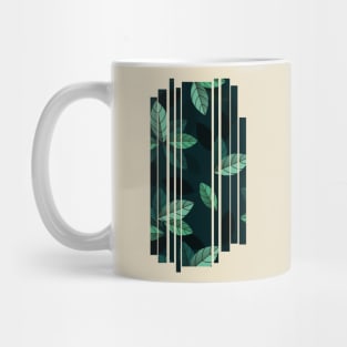 Green leafs falling Mug